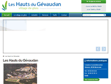 Tablet Screenshot of leshautsdugevaudan.com